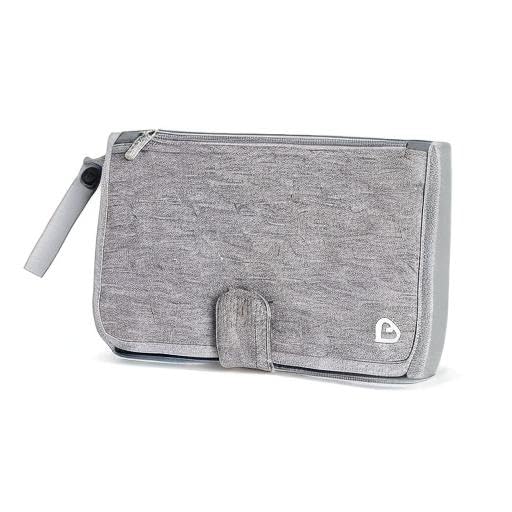Munchkin® Go Change™ Portable Diaper Changing Kit with Changing Pad and Wipes Case, Grey