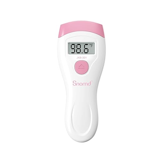 Non-Touch Forehead Thermometer, Digital 2-in-1 Infrared Thermometer for Adults, Kids, and Babies with Fever Alarm, Instant Reading, Medical-Grade Accuracy