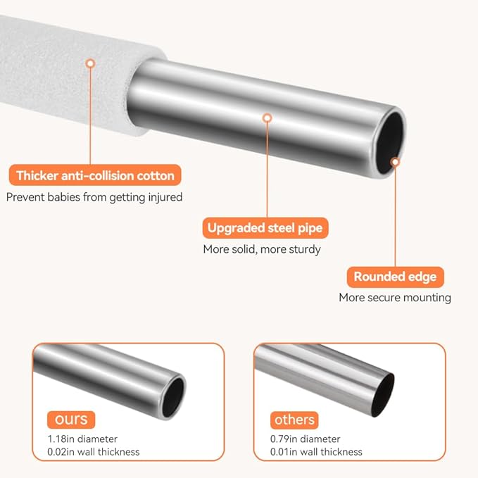 COMOMY Playpens for Babies and Toddlers, 79"x63" Baby Playard Extra Large, Safe and Non-Slip Baby Fence, Full Mesh Design, Indoor & Outdoor Kids Activity Center, Baby Play Pens (Beige)