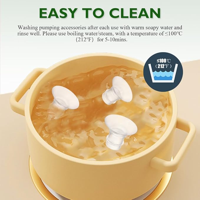 Flange Inserts 21mm 6PCS Compatible with Momcozy/Medela/eufy/Spectra/Medela/TSRETE/Lansinoh Wearable Breast Pump, for The Most 24mm Shield/Flange Pump, Reduce 24mm Tunnel Down to Correct Size