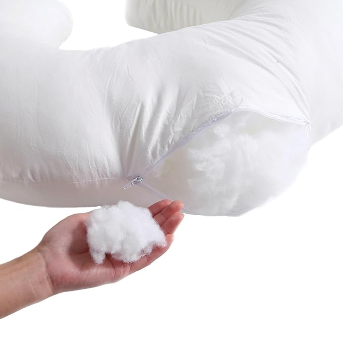 NIVAVA BABY Nursing Pillow and Positioner for Breastfeeding, Ultra Soft Baby Breastfeeding Pillows for More Support for Mom and Baby, with Premium Removable Cover (Naked Pillow)