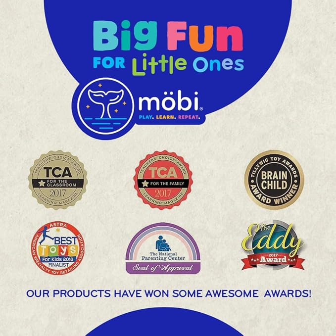 Mobi Gumlii Sensory Teether Toy - Rattle Baby Teething Toy, Food Grade Silicone Newborn Baby Sensory Teether, BPA and Phthalate Free - for 0-6 Months Newborns