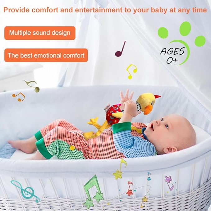 Baby Rattles for Babies 0-6 Months,Infant Developmental Hand Grip Baby Toys,Infant Girl Boy Toys for Babies 0-12 Months,Newborn Baby Sensory Learning Toys for 0-3-6-9-12 Months Birthday Gifts