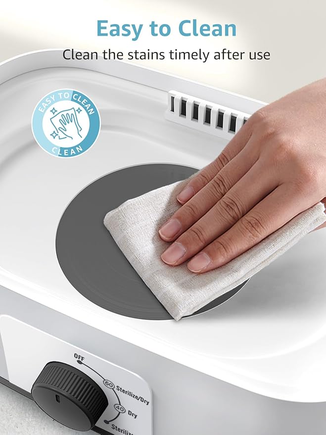 Grownsy Adjustable 4 in 1 Large Bottle Sterilizer and Dryer, 8 Bottles Capacity,Electric Steam Baby Bottle Sterilizer, Sanitizer for Baby Bottles & Pacifiers, Breast Pump Parts