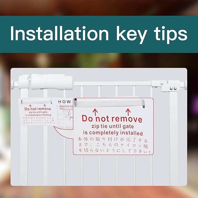 COSEND Extra Wide Baby Dog Gates for Doorways Tension Indoor Safety Gates Black Metal Large Pressure Mounted Pet Gate Walk Through Dog Gate for The House Stairs (Black, 86.3"-105"/219-267CM)