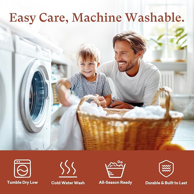 Nursing Pillow Cover 2-Pack, Fits Wrap-Around U-Shaped Nursing Support Pillows (22 x 16 x 5 in), Soft & Breathable, Easy On/Off โ Covers Only