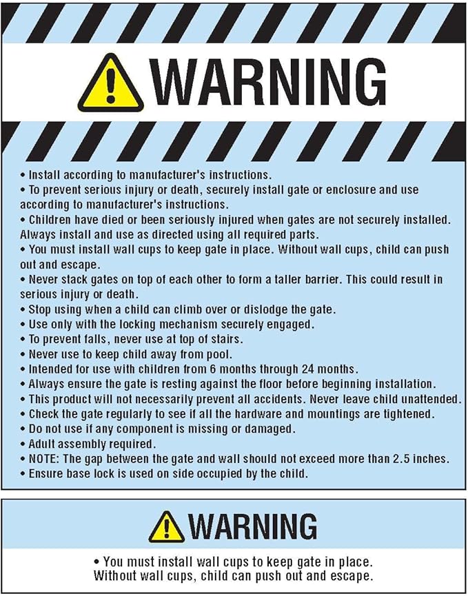 Regalo Extra Tall Baby Safety Gate for Doorways & Bottom of Stairs, Pressure Mount Design for Babies, Toddlers & Pets, Tested & Safe for 30 Years, American Designed, Family Owned