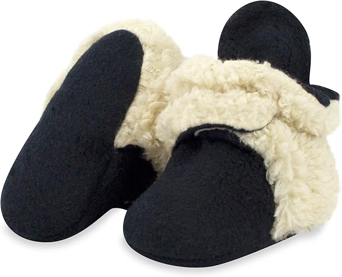 Zutano unisex-baby Cozie Fleece Baby Booties With Grippers