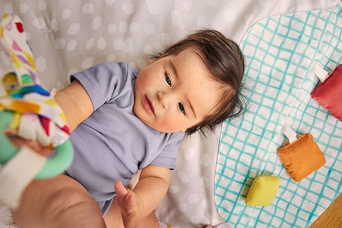 LOVEVERY, The Newborn Gift Set, Play Gym with Sensory Strands and Looker Play Kit, Baby Development Essentials, Ages 0+