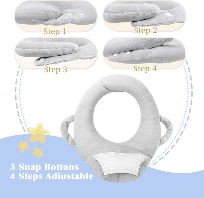 2 Pack Baby Pillow,Breastfeeding Pillow,Nursing Cushion for Bottle Feeding Comfort,Arm & Wrist Relief Pillow for Infant Care(Gray)