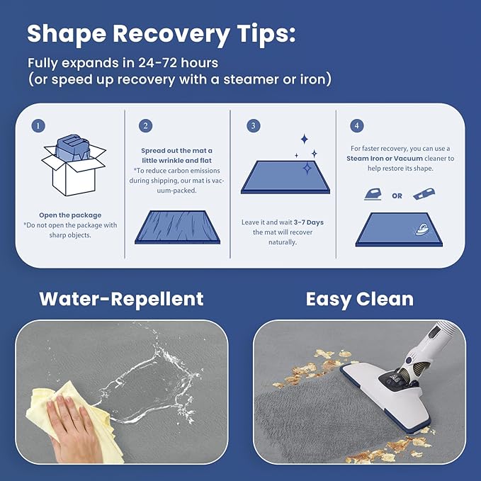 Extra Large 79"x118" Baby Activity Play Mat for Floor, 1.3" Thick Elasti Foam for Tummy Time & Crawling, Non-Slip Nursery Rug for Infants, Toddlers & Kids, Tatami Style Mat for Yoga, Living Room, Classroom & Playroom (Dark Gray)