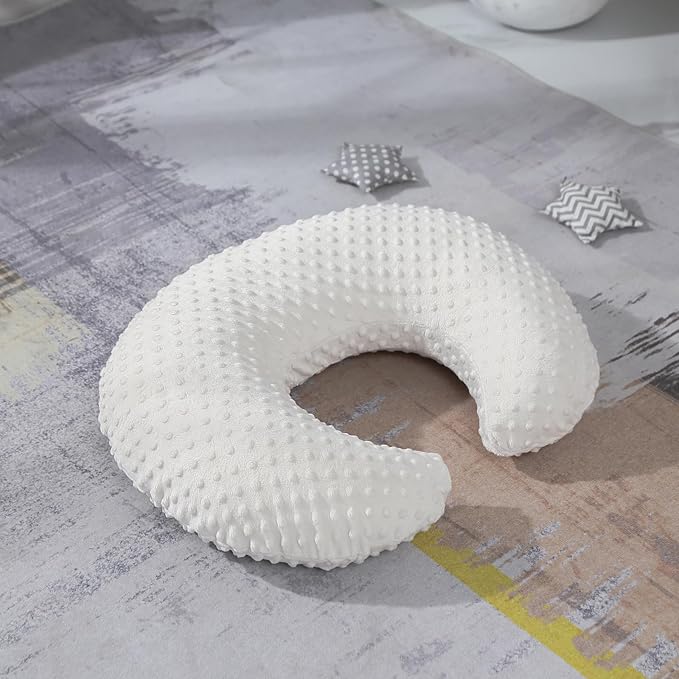 NIVAVA BABY Nursing Pillow and Positioner for Breastfeeding, Ultra Soft Baby Breastfeeding Pillows for More Support for Mom and Baby, with Premium Removable Cover (Pristine)