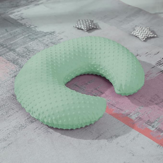 NIVAVA BABY Nursing Pillow and Positioner for Breastfeeding, Ultra Soft Baby Breastfeeding Pillows for More Support for Mom and Baby, with Premium Removable Cover (Celadon)