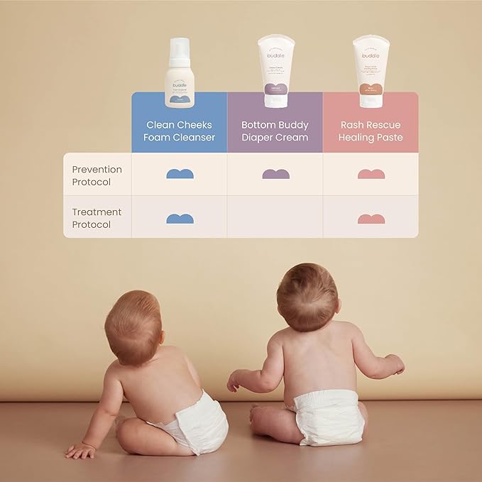 Buddle Diaper Rash Rescue Healing Ointment For Baby, 40% Zinc Oxide, Repairs & Nourishes, Pediatrician Tested, Fragrance-Free, 4 oz