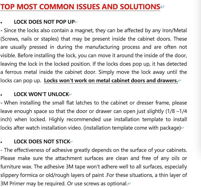 Vmaisi Magnetic Cabinet Locks for Babies (Stardand, Unit Count 4)