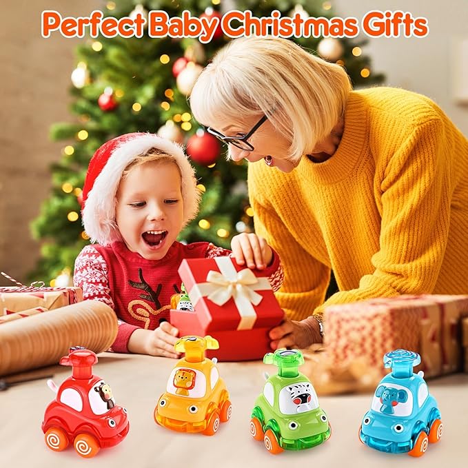 Cars Toys for 1 Year Old Boy Birthday Gift: Press and Go Toys Cars for Toddlers 1-3 Baby Toys 12-18 Months Toddler Toys Age 1-2 One Year Old Boy Toys First Birthday Gifts for 1-3 Year Old Boys Girls