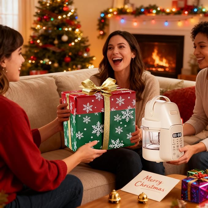 Baby Food Maker, 9 in 1 Glass Baby Food Processor Steamer Puree Blender with 6 Blades, One Step Cook Grinding, Touch Screen Control, Multifunctional Blender with 24h Timer, Dishwasher Safe