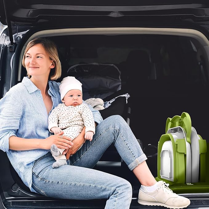 TPN Collapsible Baby Bathtub, Baby Bath Tub with Soft Cushion & Real-Time Thermometer, Baby Bathtub Infant to Toddler Tub (0-36 Months), Portable Newborn Travel Bath tub