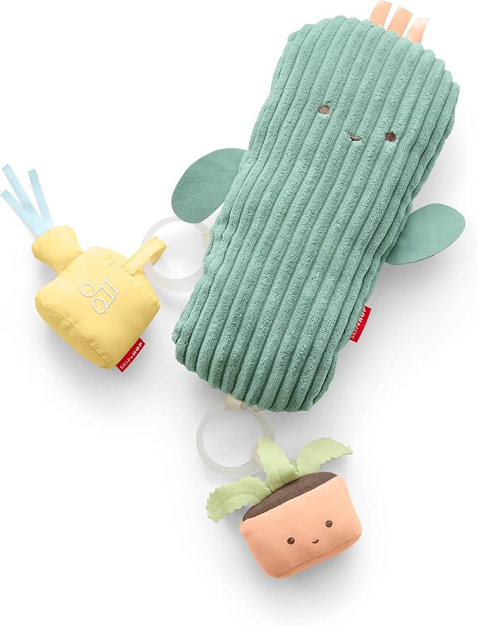 Skip Hop Tummy Time Mat, 3-in-1 Activity Baby Play Gym, Age 0-2y, Garden Oasis, Green Multi