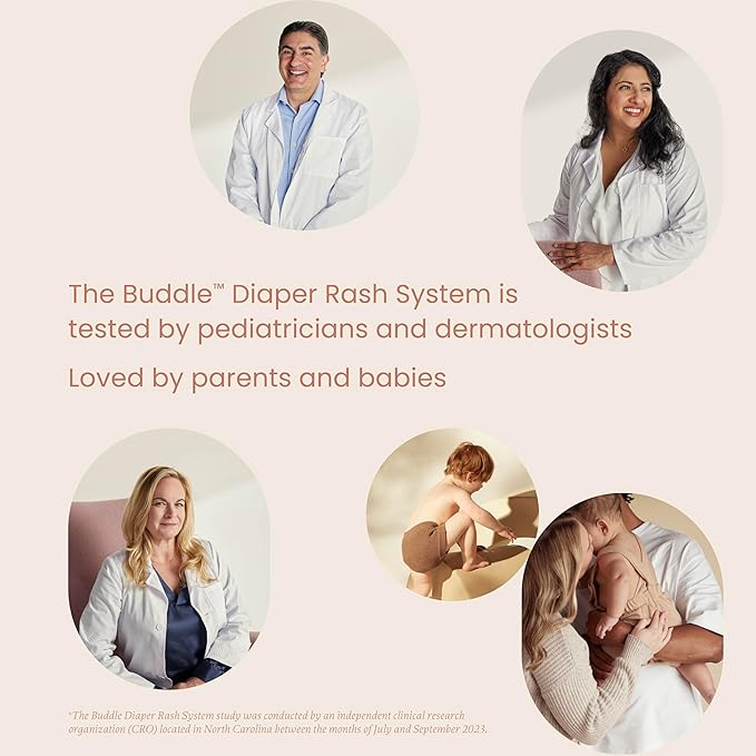 Buddle Bottom Buddy & Paddle Pal 2-Piece Kit, 20% Zinc Oxide Cream Protects Baby Skin from Diaper Rash, & Silicone Spatula Applicator, 4 oz Gift Set