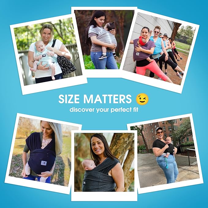 Original Baby K'tan Baby Carrier: #1 Easy Pre-Wrapped, Soft, Slip-On, No Rings, No Buckles | 5 in 1 Baby Sling for Hands-Free Comfort | Eggplant | X-Small