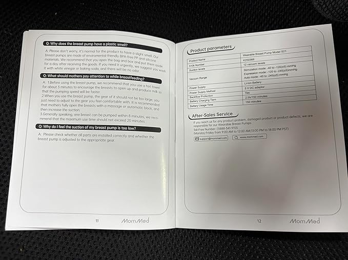 MomMed Wearable Breast Pump (Model S21) – Double Electric Hands-Free Breast Pump, Leak-Proof Design, 3 Modes (Stimulation, Expression, Auto) & 12 Vacuum Levels, Portable and Quiet, Gray, 2Pack
