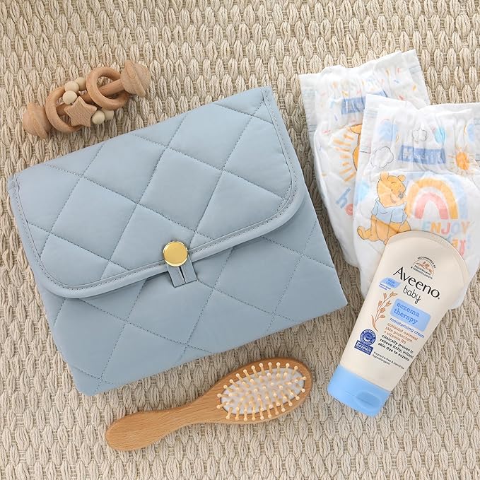 Portable Diaper Changing Pad - Soft and Easy to Clean Diaper Changing Mat for Babies - The Perfect Lightweight and Foldable Pad for Traveling