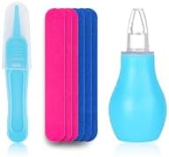 Baby Healthcare and Grooming Kit, Baby Safety Set Newborn Nursery Health Care Set with Hair Brush Scale Measuring Spoon Nail Clippers (17PCS Blue)