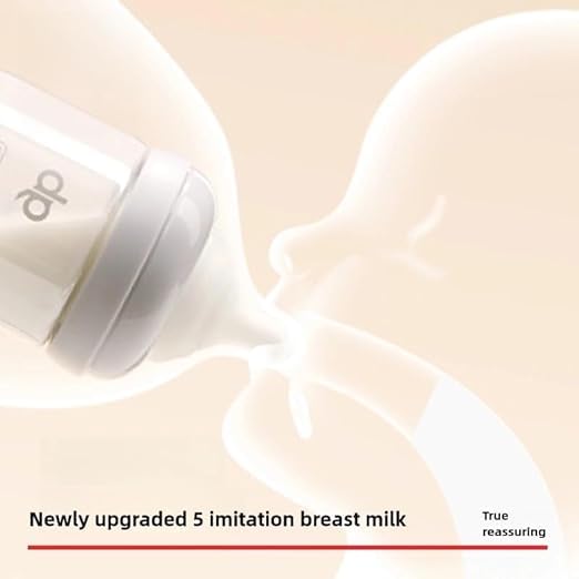 gb Platinum Series Glass Baby Bottle 9oz 260ml BPA-Free, Anti-Colic, Silicone Pacifier, Wide Neck, Heat-Resistant Borosilicate Glass, for 6+ Months, L-Size Pacifier, Leak-Proof, Easy to Clean