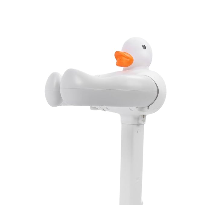 Baby Bath Stand Gray White Cartoon Duck Adjustable Height Bath Shower Standing Support Baby Shower Stand Baby Bath Stand Gray White Cartoon Duck Adjustable Height Bath Shower