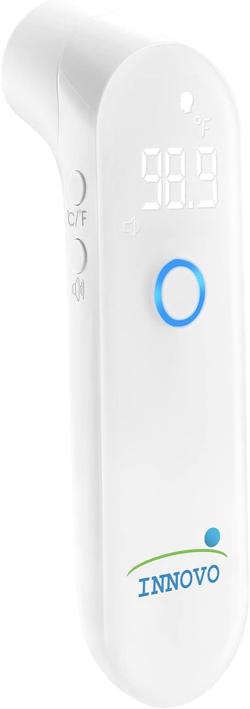 Innovo iF100B Touchless Digital Forehead Basal Thermometer, Non-Contact with Fever Alert Detection