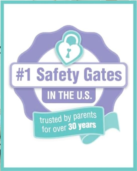 Regalo Extra Tall Baby Safety Gate for Doorways & Bottom of Stairs, Pressure Mount Design for Babies, Toddlers & Pets, Tested & Safe for 30 Years, American Designed, Family Owned, Black