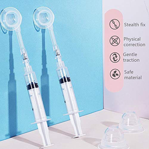Inverted Nipple Corrector Puller 2 PC Nipple Aspirator Corrector Women Nipple Suckers for Flat Nipples