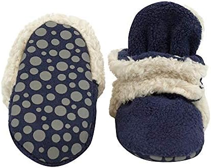 Zutano unisex-baby Cozie Fleece Baby Booties With Grippers