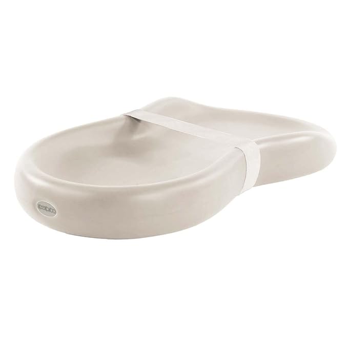 Keekaroo Peanut Changer Baby Vanilla – The Original Made in USA Easy-to-Clean Changing pad and The only Shell Over Foam, Fully Water Repellant, Wipeable Diaper pad, Wipe-Clean Changing pad