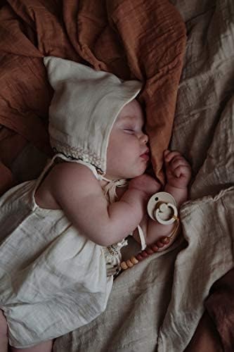 Bibs Pacifiers Color Collection, Set of 2 BPA-Free Latex Pacifiers Made in Europe, Round Nipple Baby Pacifier.