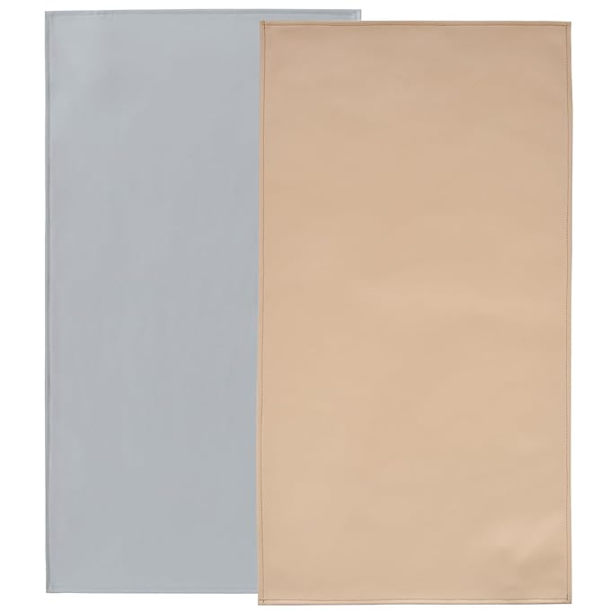 Owlowla Baby Diaper Changing Pad Portable Changing Mat Travel Changing Pad Liner for Baby and Small Toddler(Beige&Gray)