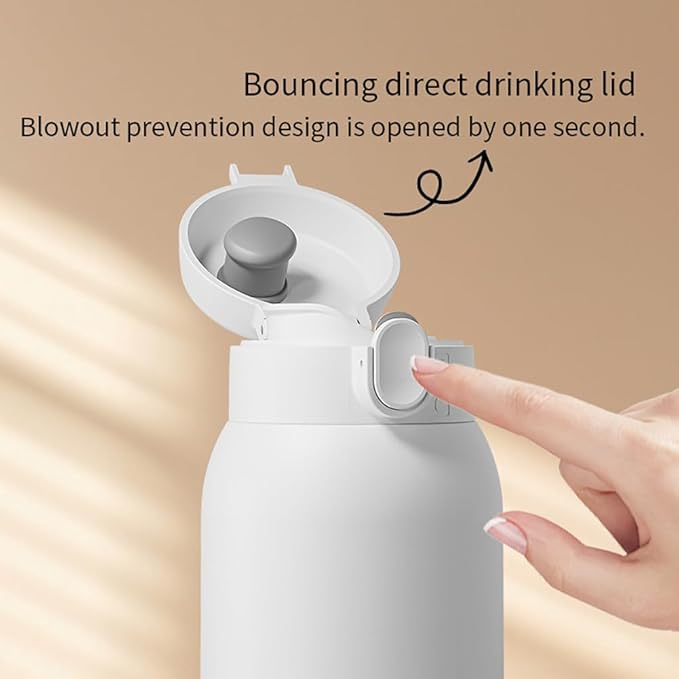 Fast Heating Portable Bottle Warmer, Portable Milk Warmer for Travel 17oz Fast Charging & Cordless Smart Temperature Control, for Vehicle,car,Airplane Journey