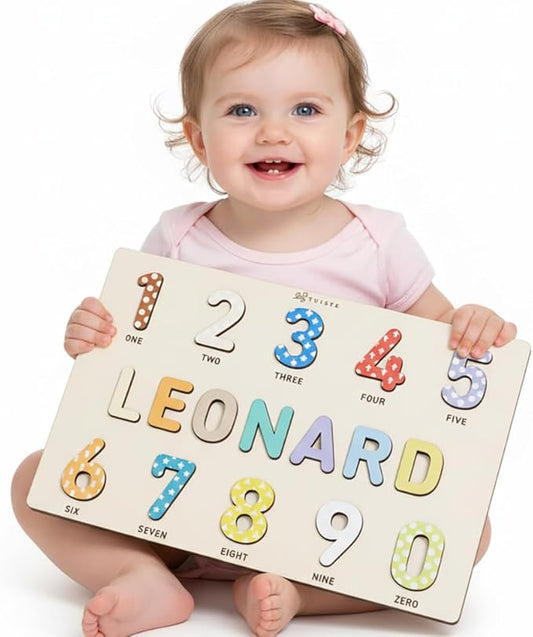 Personalized Wooden Name Puzzle for Kids Personalized Baby Name Puzzle for Toddlers Personalized Baby Gifts First Birthday Gift Wooden Puzzles Custom Toddler Learning