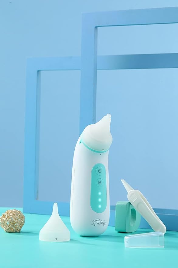 Electric Baby Nasal Aspirator - Nose Sucker Machine for Newborn Infants Toddlers Kids Adults - Automatic Booger Snot Vacuum Cleaner with Adjustable Suction Levels for Mucus Removal