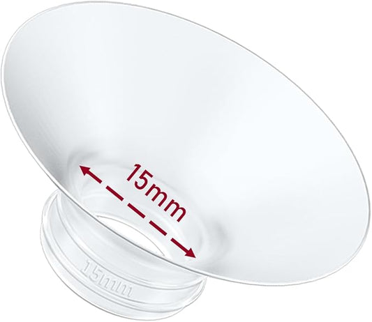 1pcs Breast Pump Flange Insert 15mm Compatible with Momcozy M9/M6/M5/S12 Pro/S9 Pro/V1 Pro/V2 Pro Wearable Breast Pump, Replace for Momcozy Pump Flange Insert, BPA Free, OEM, Not Original Parts