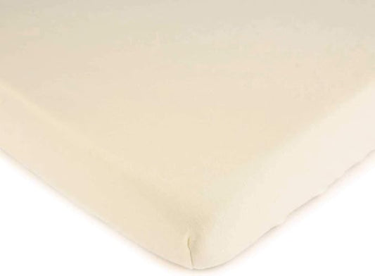 SheetWorld Fitted Pack N Play Playard Sheet Compatible with Chicco Lullaby Playard 31 x 45 inches, 100% Cotton Jersey, Hypoallergenic, Butter Soft, Organic Ivory, Made in USA