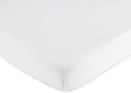 SheetWorld Fitted Pack N Play Playard Sheet Compatible with Maxi COSI Swift Play Yard 31 x 39 inches, 100% Cotton Jersey, Hypoallergenic, Butter Soft, Organic White, Made in USA