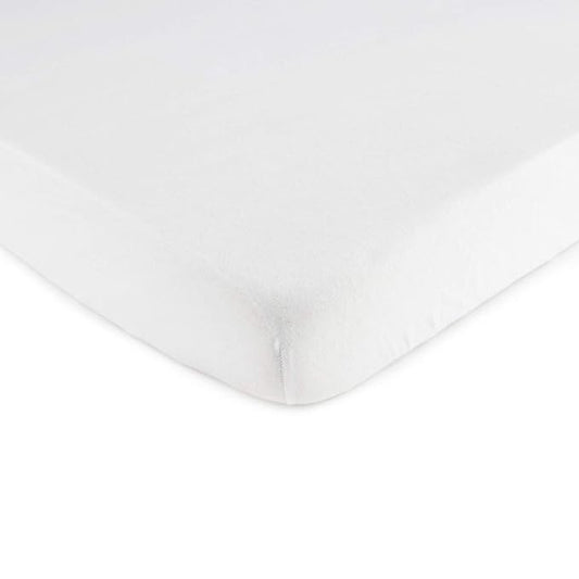 SheetWorld Fitted Pack N Play Playard Sheet Compatible with Babywombworld Baby Bedside Sleeper 26 x 38 inches, 100% Cotton Jersey, Hypoallergenic, Butter Soft, Solid White, Made in USA