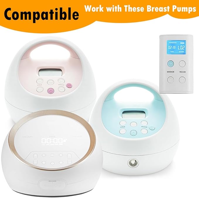 6pcs Pump Parts Set,4pcs Duckbill Valves and 2pcs Silicone Membrane Replacement Parts Compatible with Spectra S1 S2 9 Plus Breast Pumps