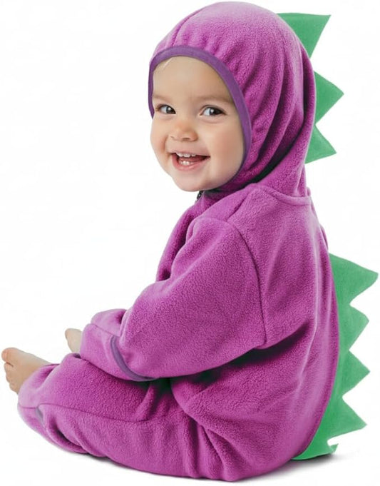 Cuddle Club Fleece Baby Bunting Bodysuit with Hood, Convertible Mittens & Booties, Car Seat Friendly, Soft & Warm, Easy Zip