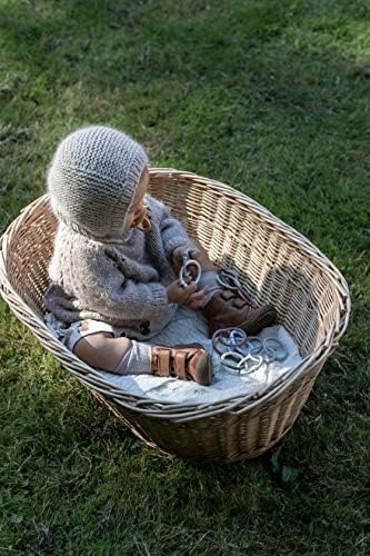 Bibs Pacifiers Color Collection, Set of 2 BPA-Free Latex Pacifiers Made in Europe, Round Nipple Baby Pacifier.