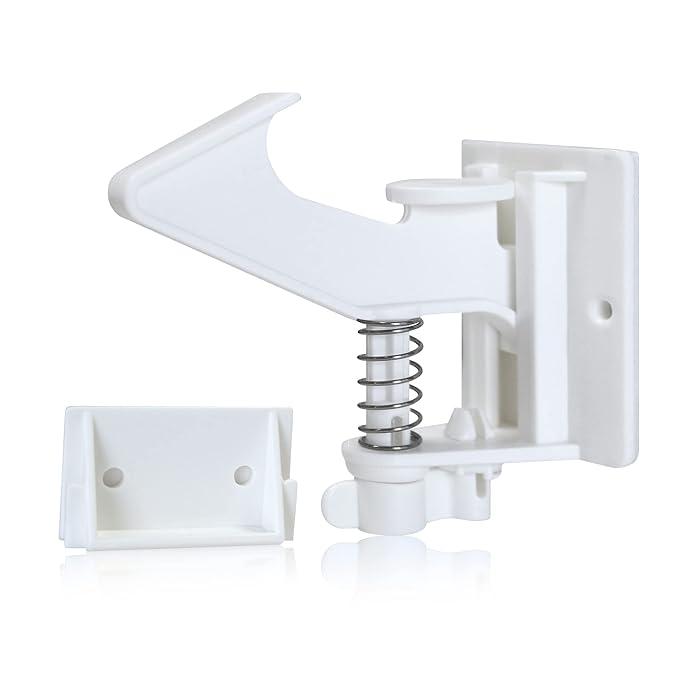 Vmaisi 20 Pack Cabinet Locks Child Safety Latches - Baby Proofing Cabinets Drawers Lock - Upgraded Stronger Adhesive Easy Installation - No Drilling