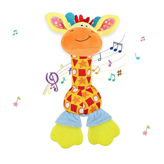 Baby Rattles Toys for 0-6-12 Months, Infant Toys for Boys and Girls 0-3-6-12 Months, Newborn Sensory Learning Toy for Shower Gifts