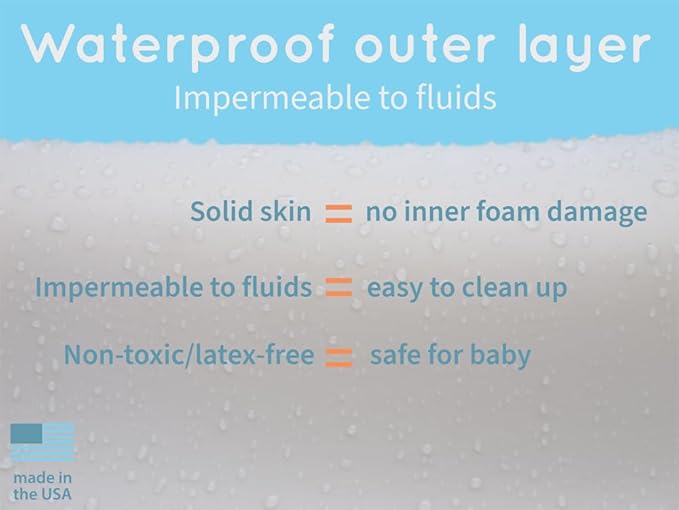 Keekaroo Peanut Changer Baby Vanilla – The Original Made in USA Easy-to-Clean Changing pad and The only Shell Over Foam, Fully Water Repellant, Wipeable Diaper pad, Wipe-Clean Changing pad